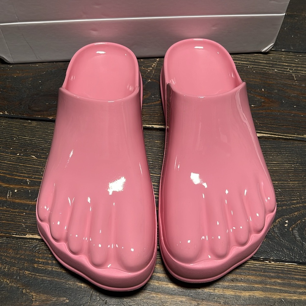 Pink Sculpted Toe Mule Clog - Women - Picture 2 of 6